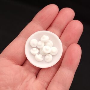 Mushroom Bowl 3D Resin Print 1:6 Dollhouse Decor